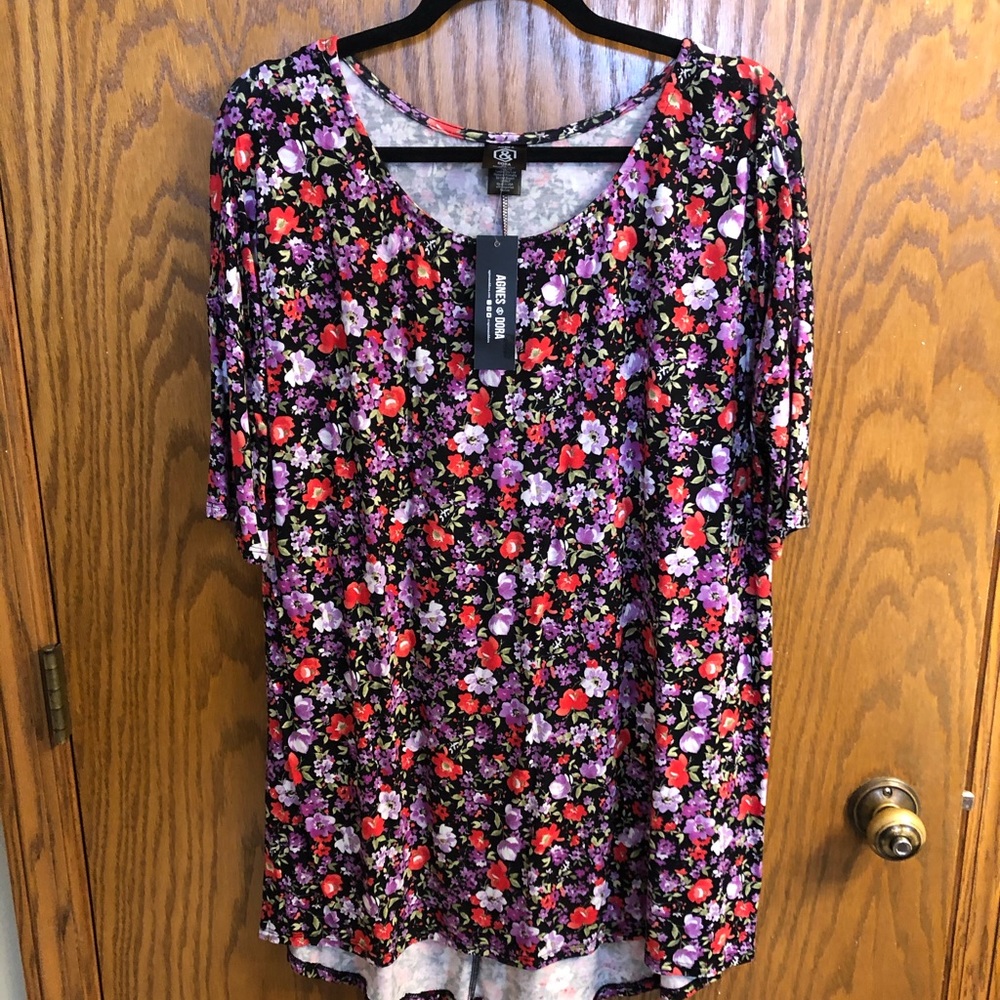 Agnes and Dora XL floral shirt